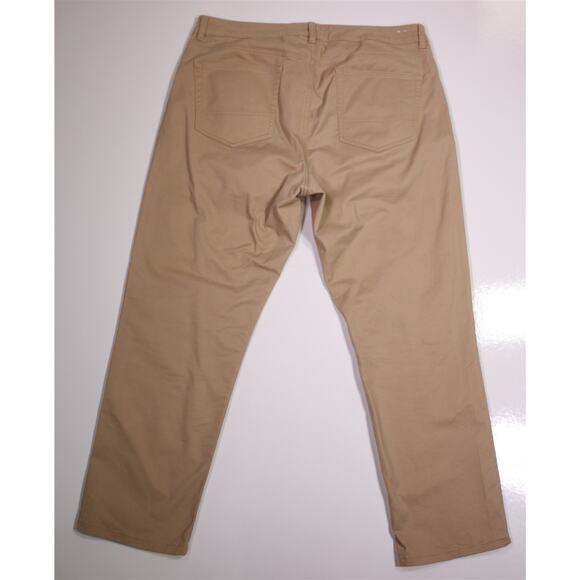 Untuckit Khaki Tan 5-Pocket Straight Fit Pants Trousers Chinos 34x28 - Picture 3 of 7
